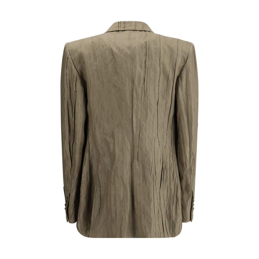 Gabriela Hearst Mairi Blazer aus geraffter Seide