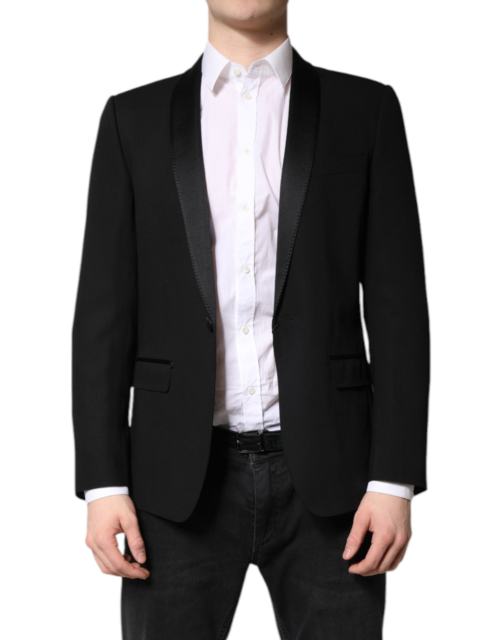 Dolce & Gabbana Zwarte Single Breasted Herenjas MARTINI Blazer