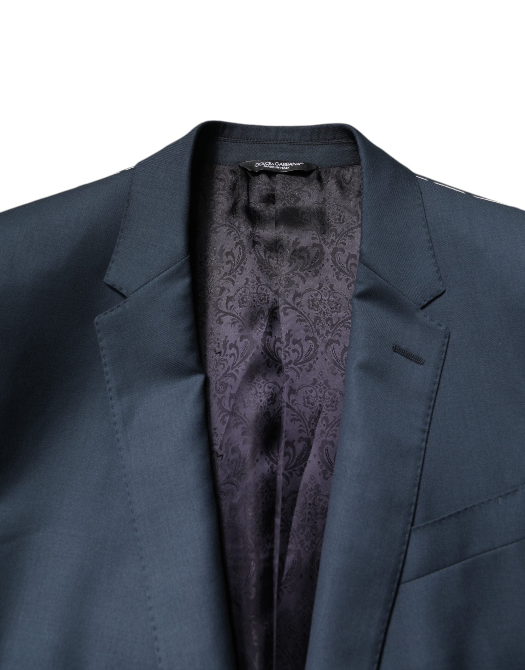 Dolce & Gabbana Blauer einreihiger Herrenmantel MARTINI Blazer