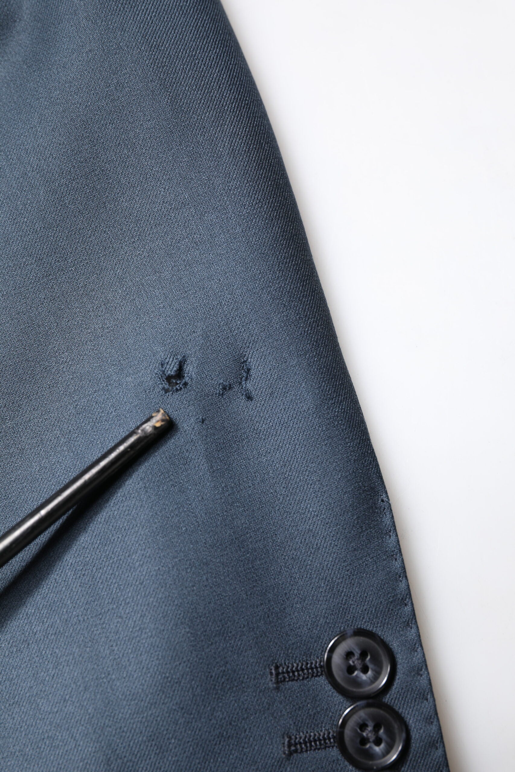 Dolce & Gabbana Blauer einreihiger Herrenmantel MARTINI Blazer