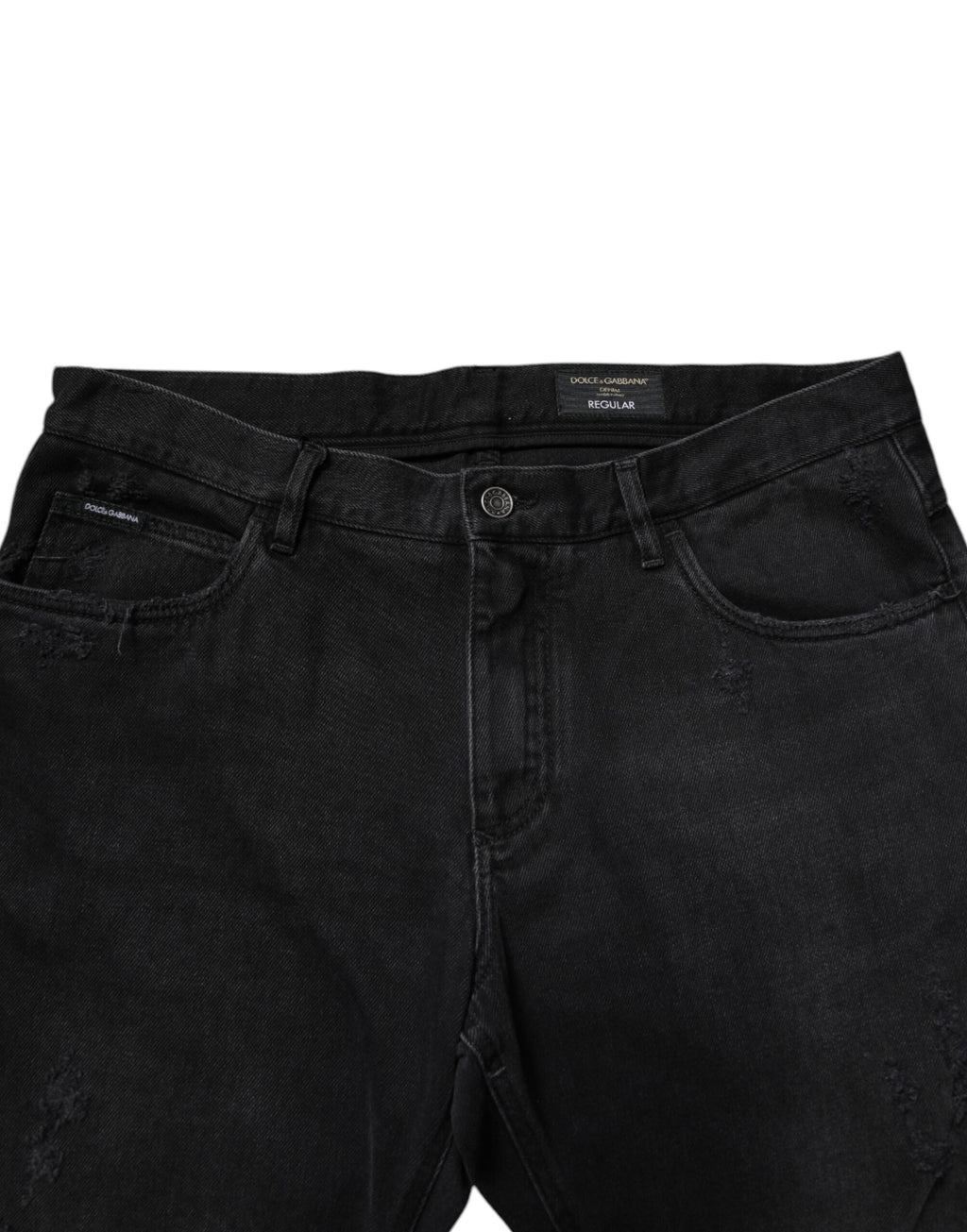 Dolce & Gabbana Schwarz Baumwolle Skinny Männer Denim Jeans