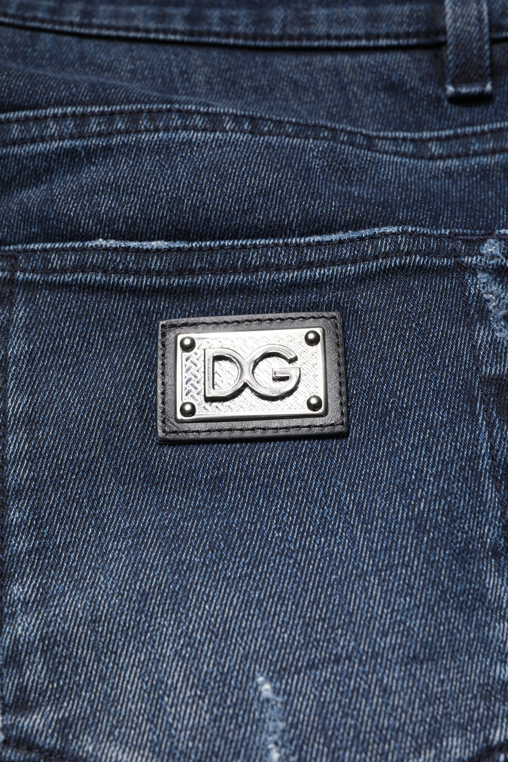 Dolce & Gabbana Blaue Baumwoll-Stretch-Skinny-Denim-Jeans für Männer