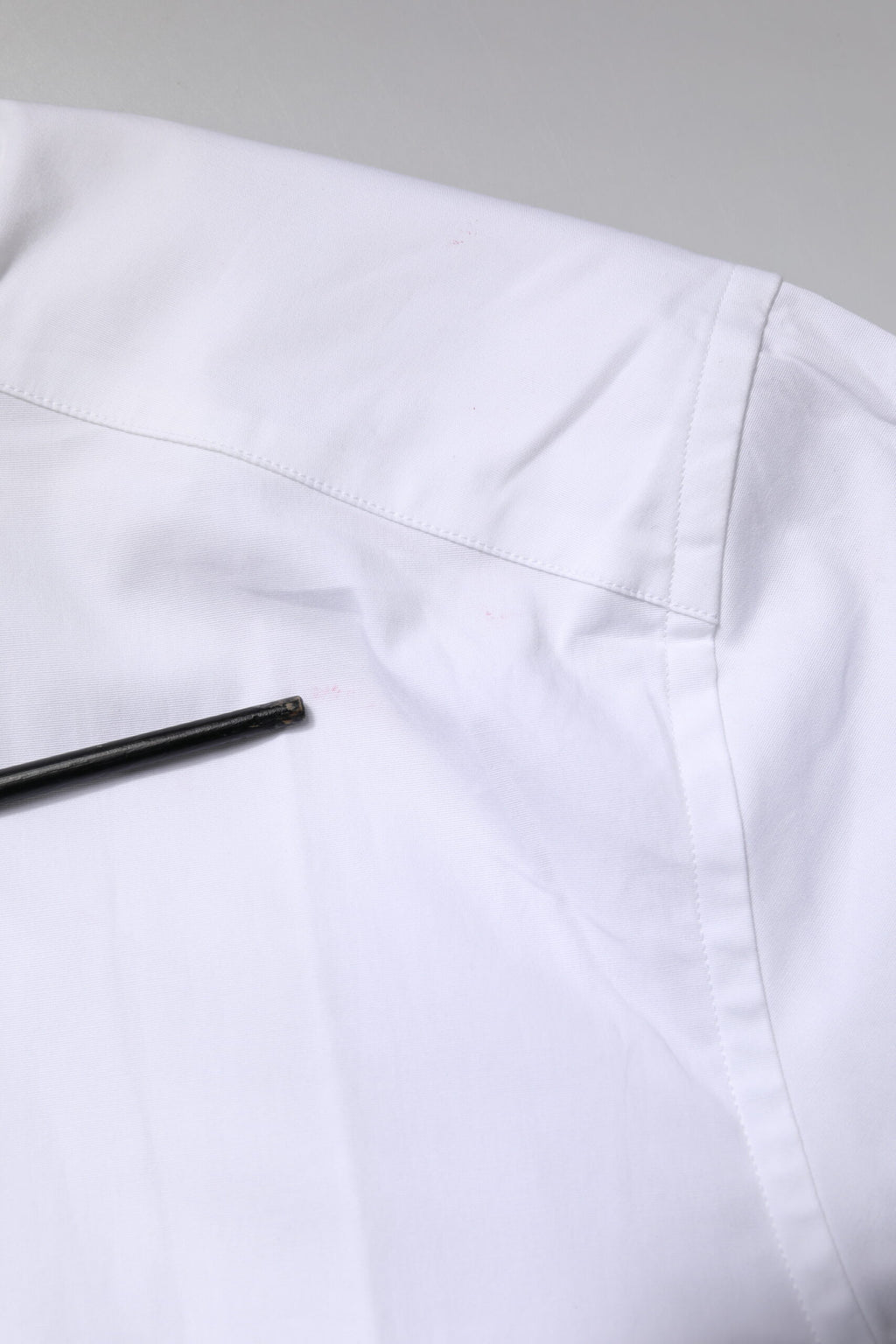 Dolce & Gabbana Weißes Baumwoll-Stretch GOLD Kleid Formelles Hemd