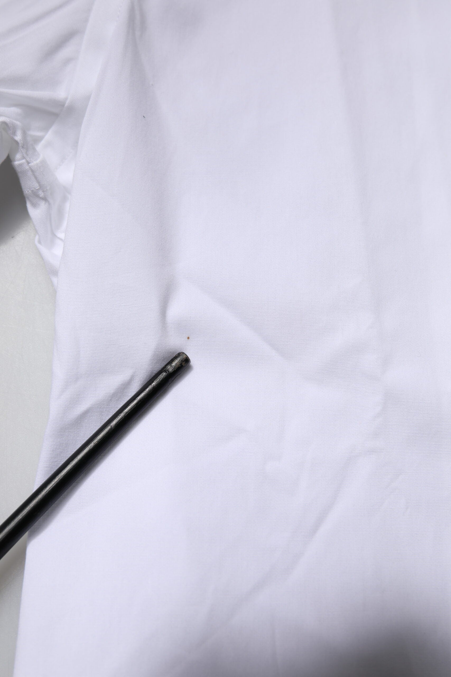 Dolce & Gabbana Weißes Baumwoll-Stretch GOLD Kleid Formelles Hemd