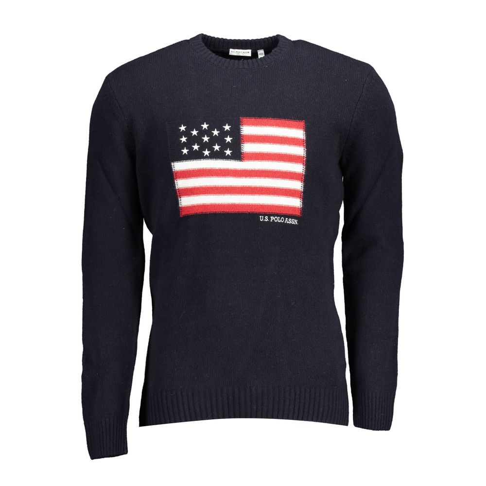 U.S. POLO ASSN. Blauer Pullover aus Wolle für Männer