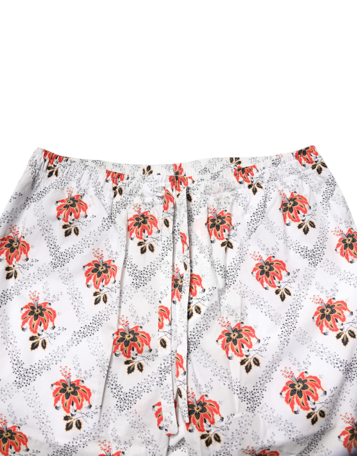 Dolce & Gabbana Schlafanzug-Set aus Baumwolle mit mehrfarbigem Blumenmuster