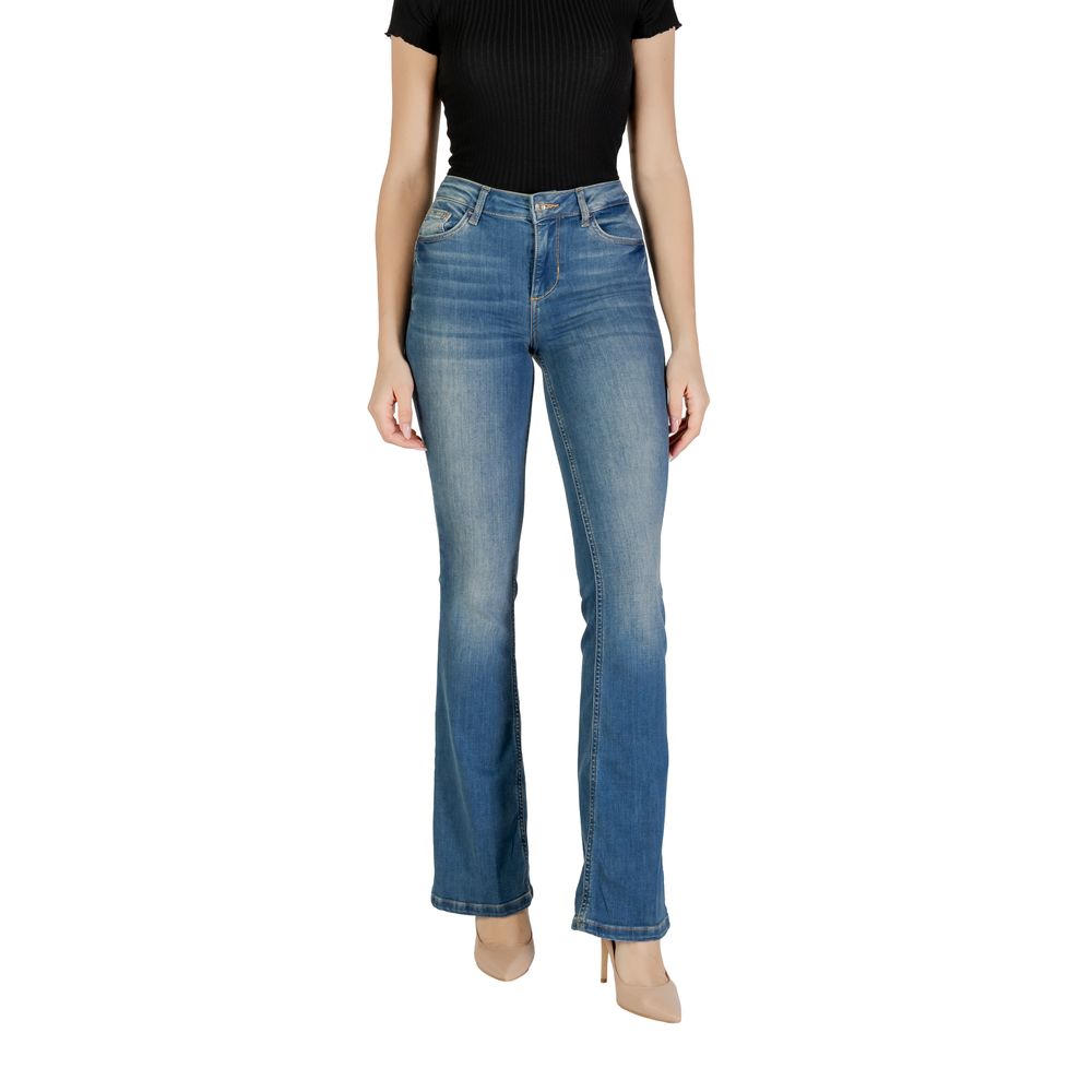 Liu Jo Blaue Bootcut-Jeans aus Baumwolle