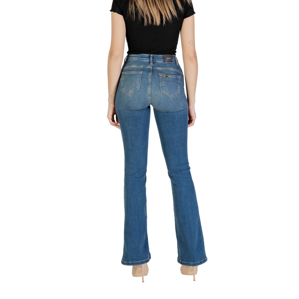 Liu Jo Blaue Bootcut-Jeans aus Baumwolle