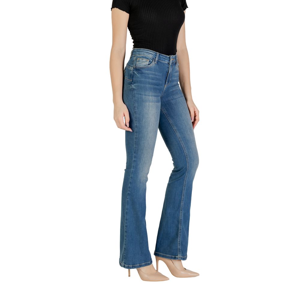 Liu Jo Blaue Bootcut-Jeans aus Baumwolle