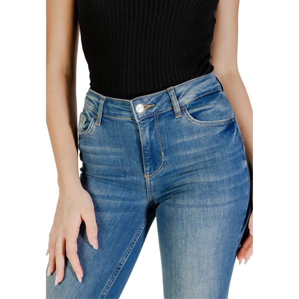 Liu Jo Blaue Bootcut-Jeans aus Baumwolle