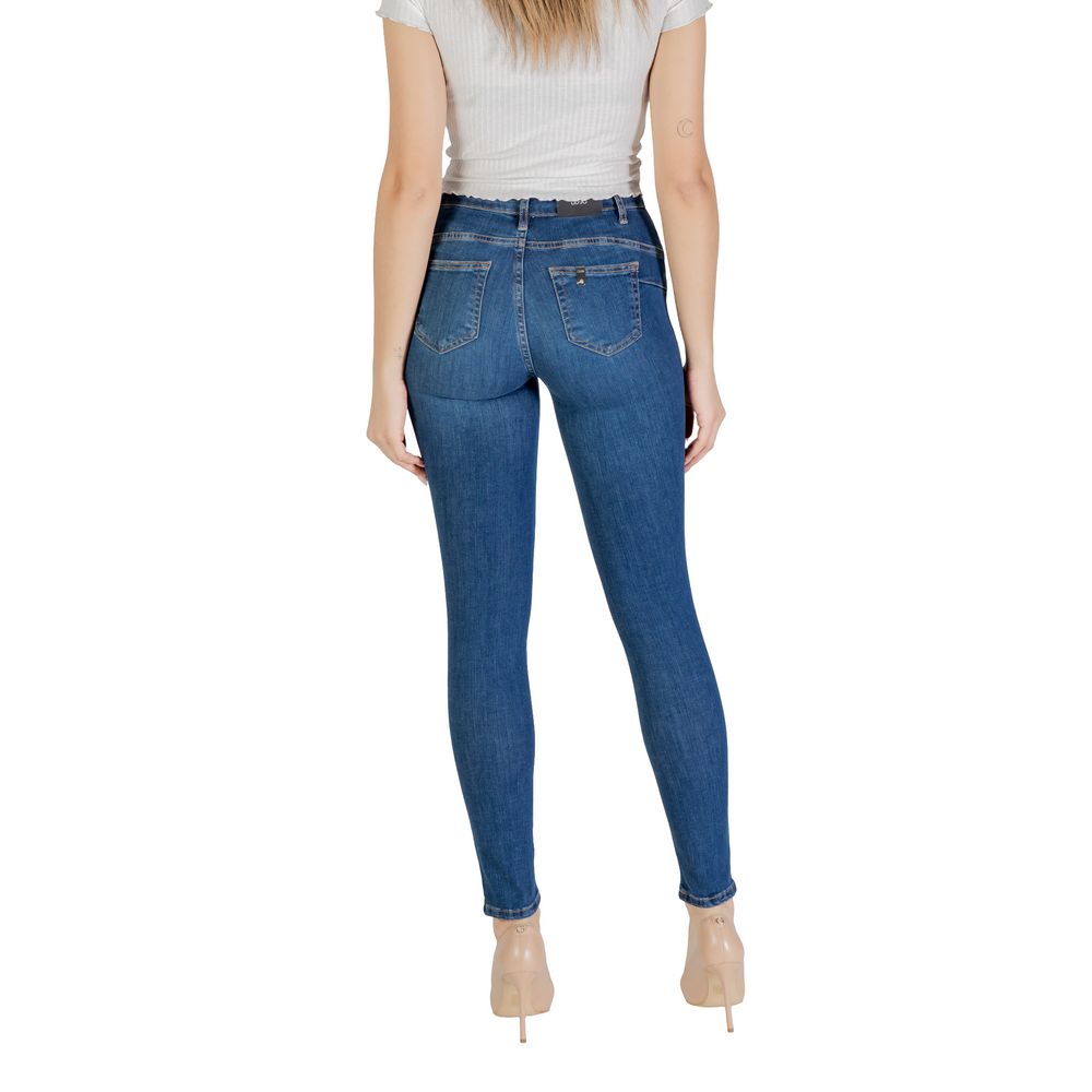 Liu Jo Blaue Baumwoll-Skinny-Jeans
