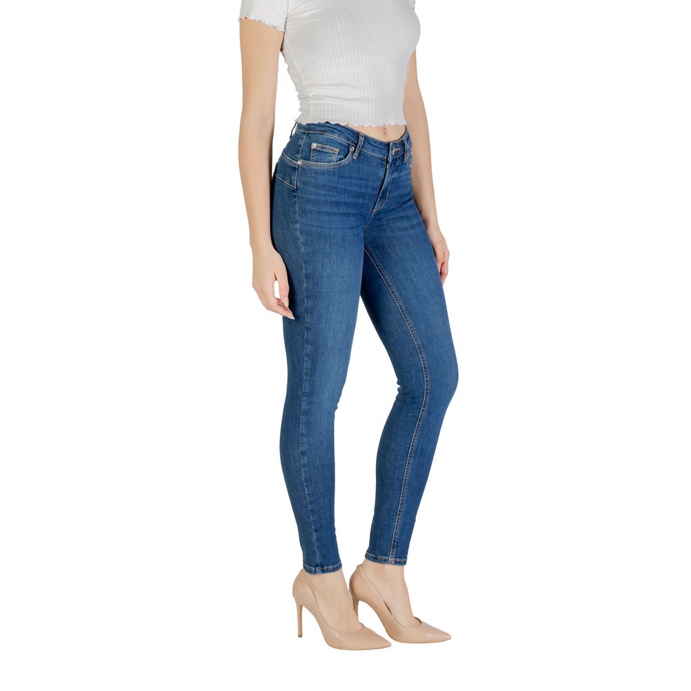 Liu Jo Blaue Baumwoll-Skinny-Jeans