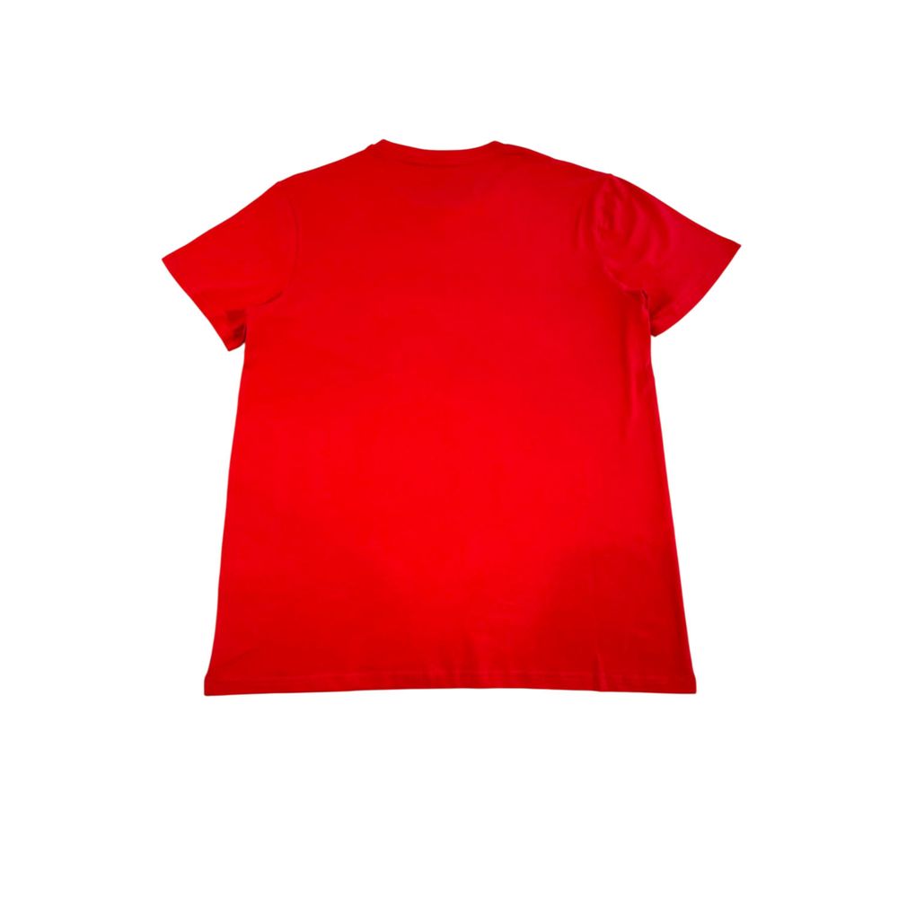 Iceberg Rotes Baumwolle Männer T-Shirt