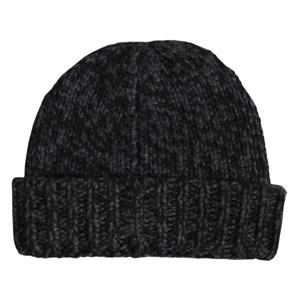 Dolce & Gabbana Graue Kaschmir-Strickmütze Winter Beanie