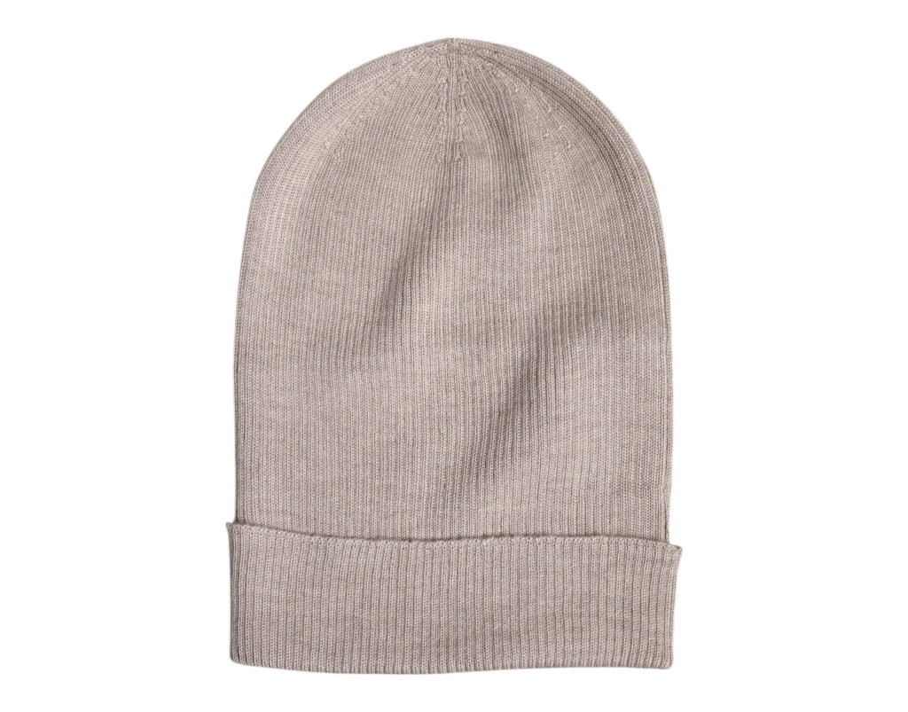 Dolce & Gabbana Beige Kaschmir Strickmütze Wintermütze