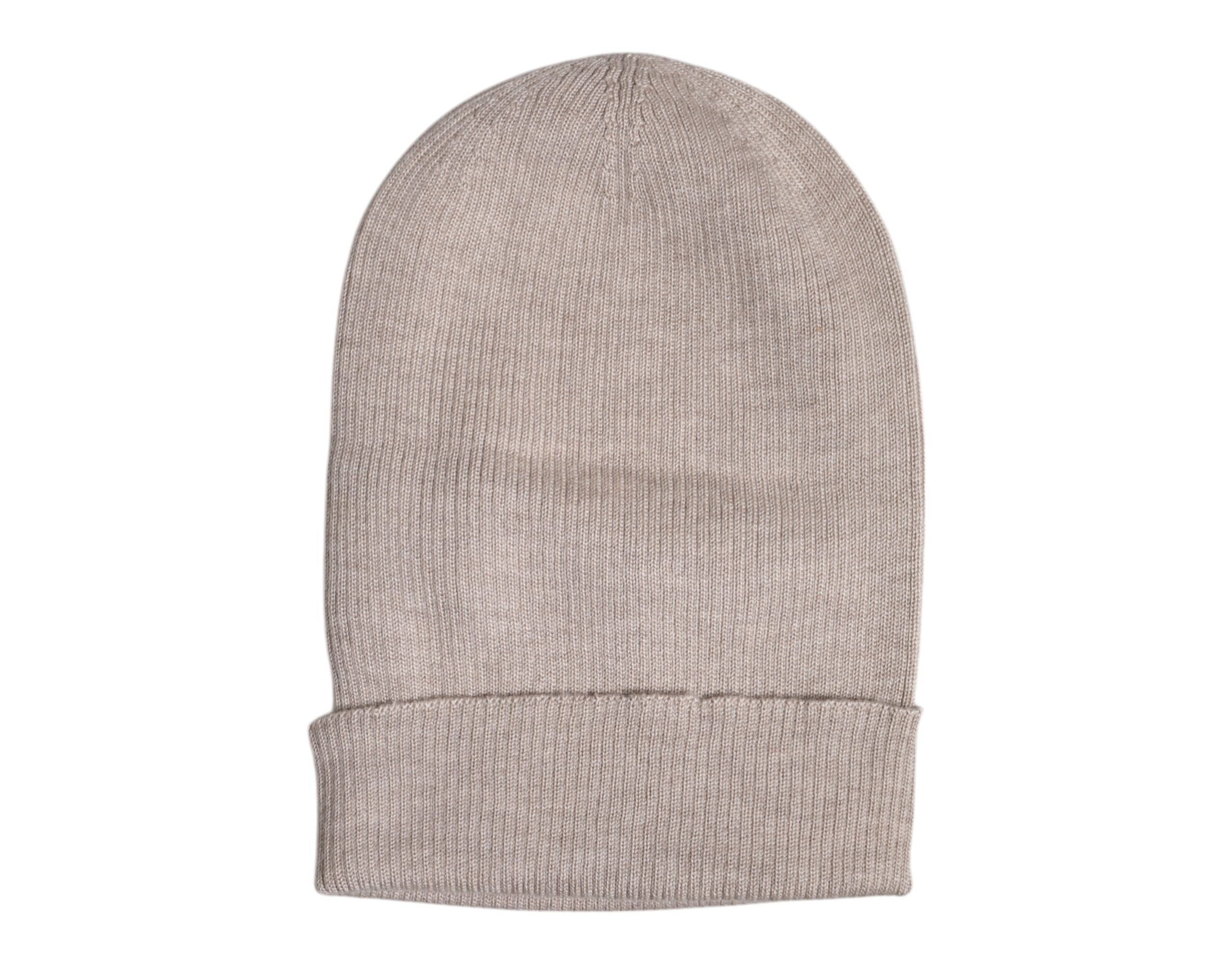 Dolce & Gabbana Beige Kaschmir Strickmütze Wintermütze