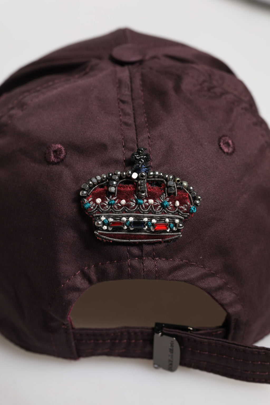 Dolce & Gabbana Braune Baumwolle DG Crown 6 Panels Baseball Cap