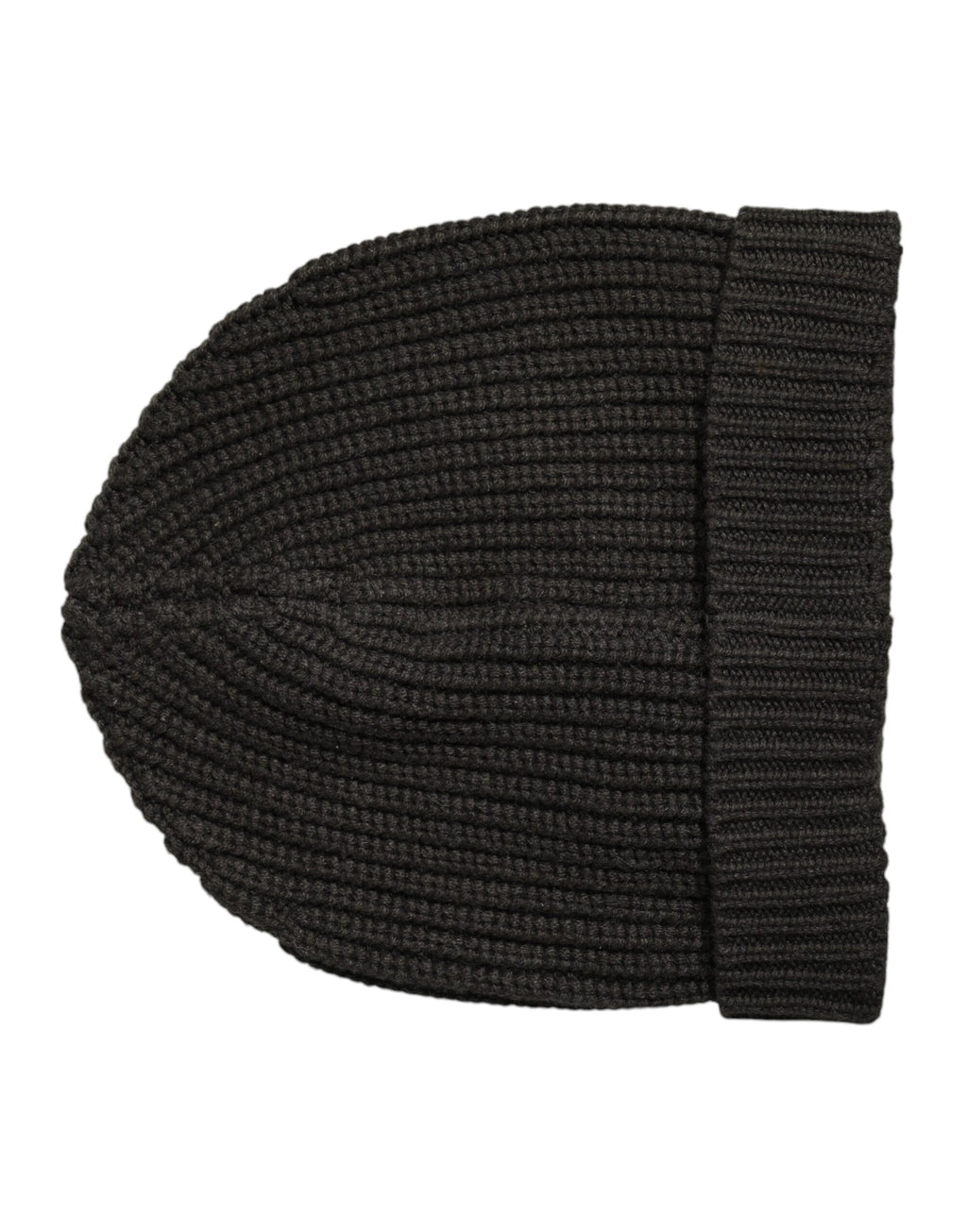 Dolce & Gabbana Dunkelgraue Kaschmir-Strickmütze Winter Beanie