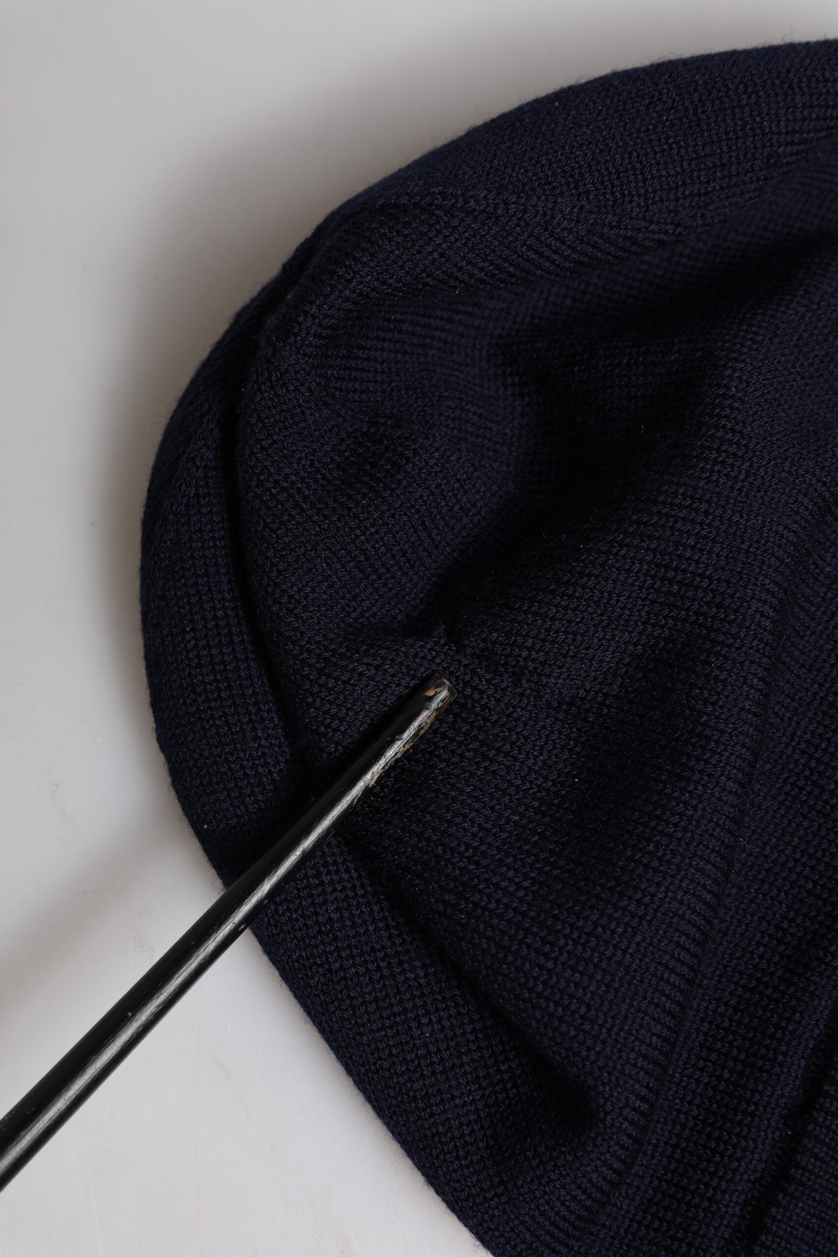 Dolce & Gabbana Schwarze Wolle #DGLovesLondon Winter Beanie Mütze