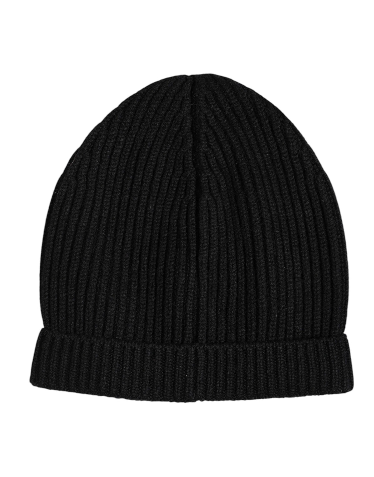 Dolce & Gabbana Schwarze Kaschmir-Strickmütze für den Winter