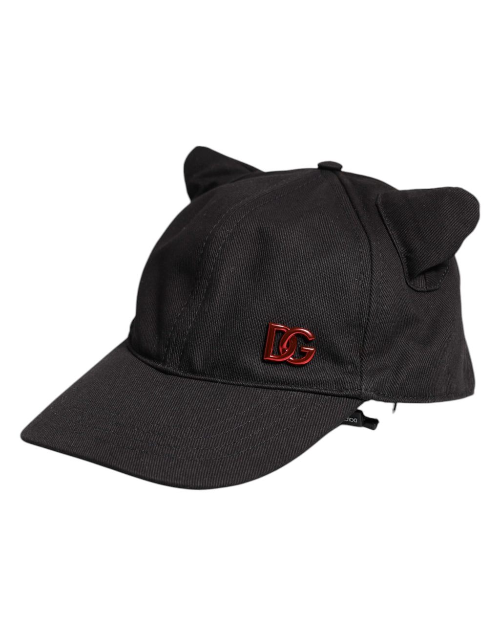 Dolce & Gabbana Schwarze Baumwolle Logo Patch 6 Panels Baseballmütze