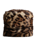 Dolce & Gabbana Brauner Leoparden Kunstpelz Damen Fischerhut