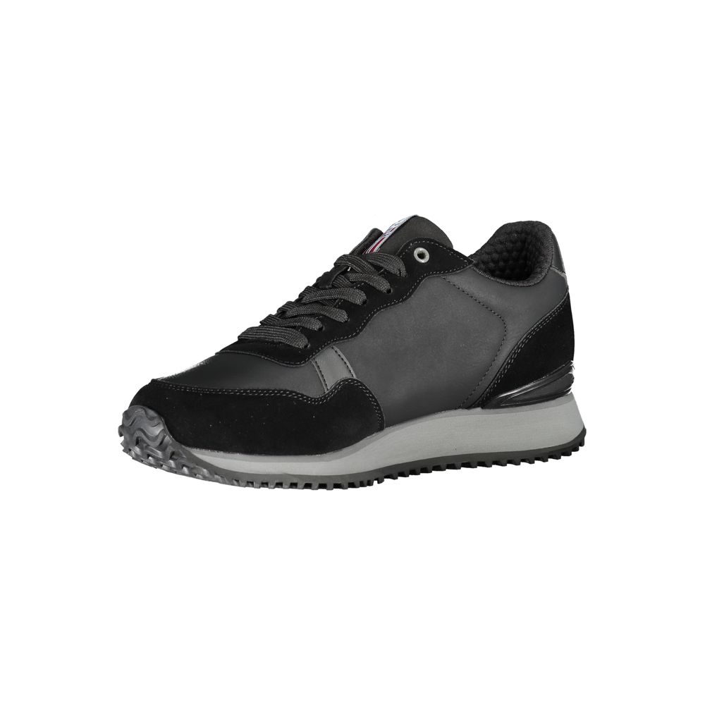 Napapijri Elegante schwarze Spitzen-Sneakers mit Kontrast