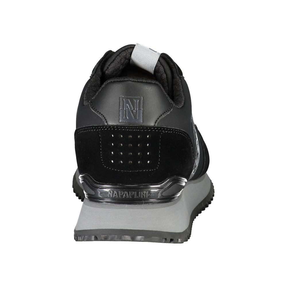 Napapijri Elegante schwarze Spitzen-Sneakers mit Kontrast