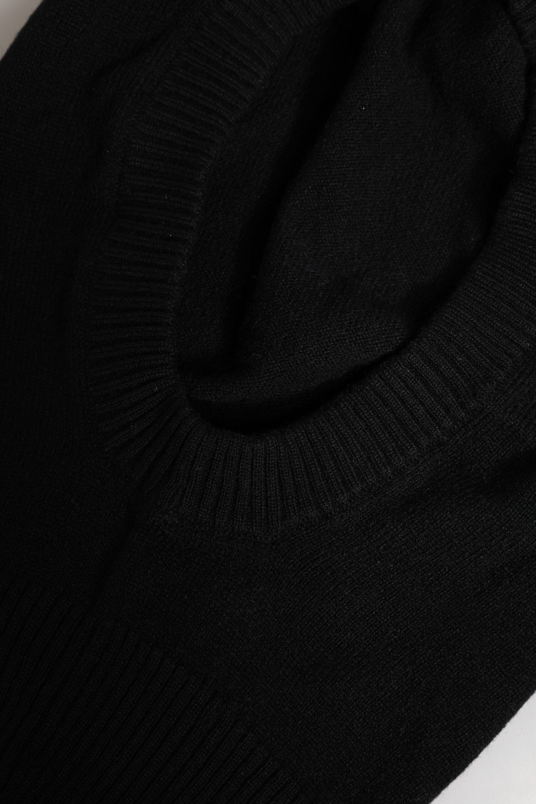 Dolce & Gabbana Schwarze Kaschmir-Strick-Skimaske Balaclava-Mütze