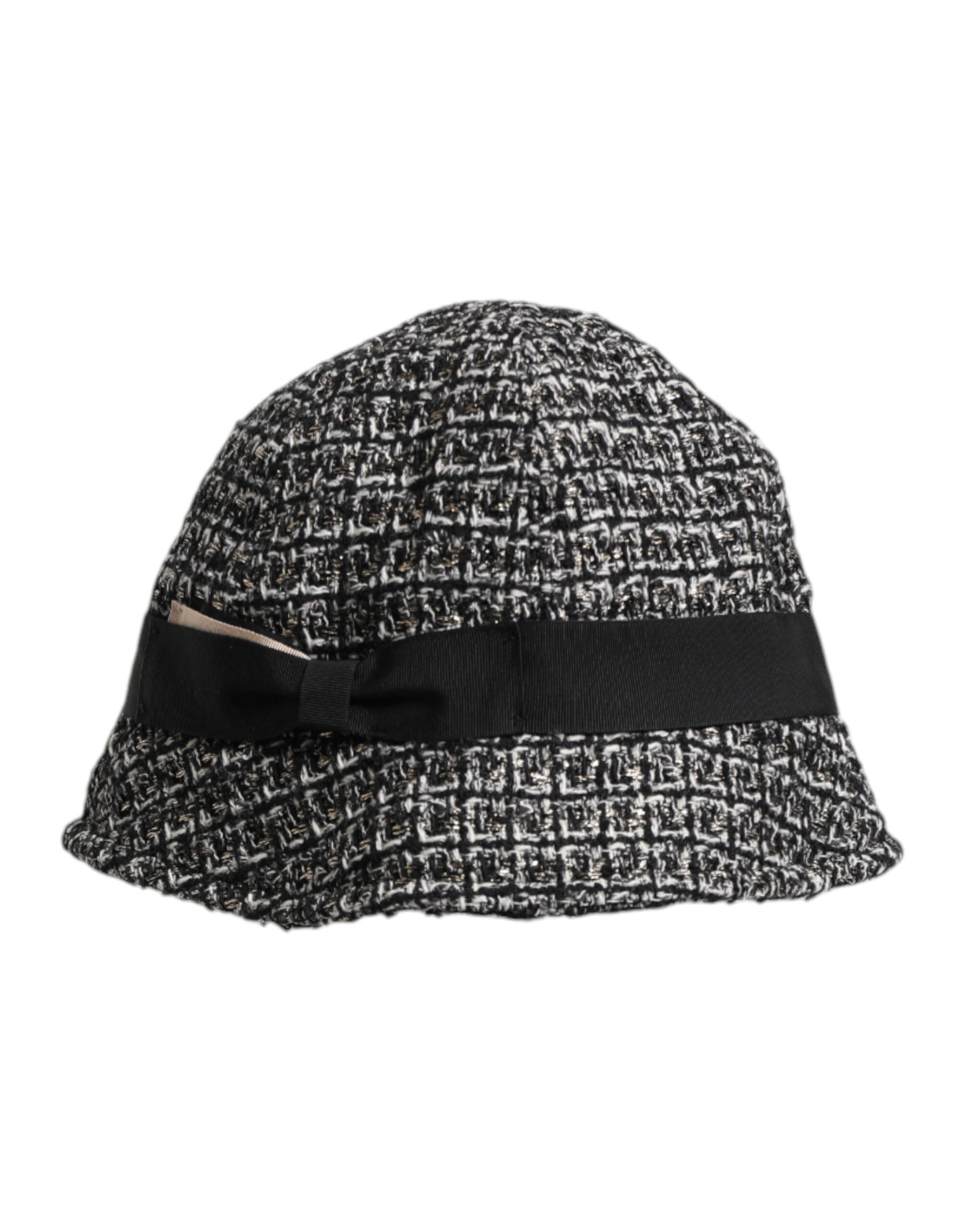Dolce & Gabbana Schwarzer Eimerhut aus Baumwollmischung