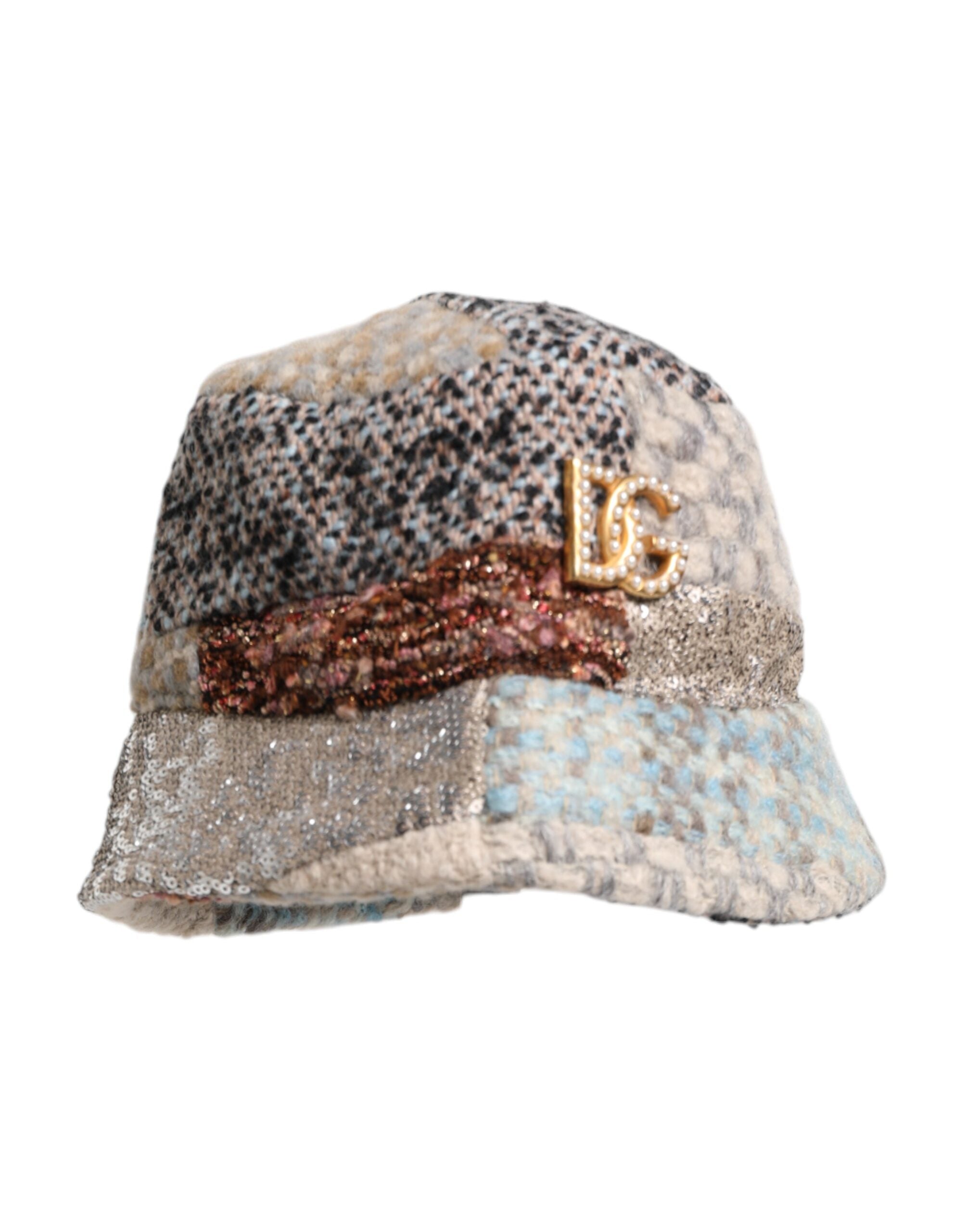Dolce & Gabbana Multicolor Patchwork verschönert Eimer Hut