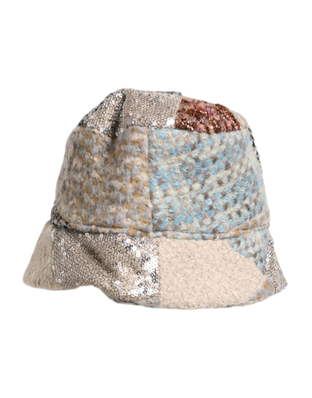 Dolce & Gabbana Multicolor Patchwork verschönert Eimer Hut
