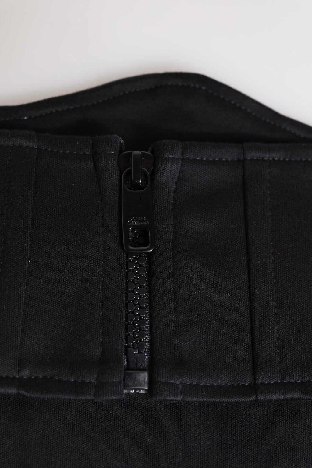 Dolce & Gabbana Schwarzer Baumwolltaille Smokinggürtel Kummerbund