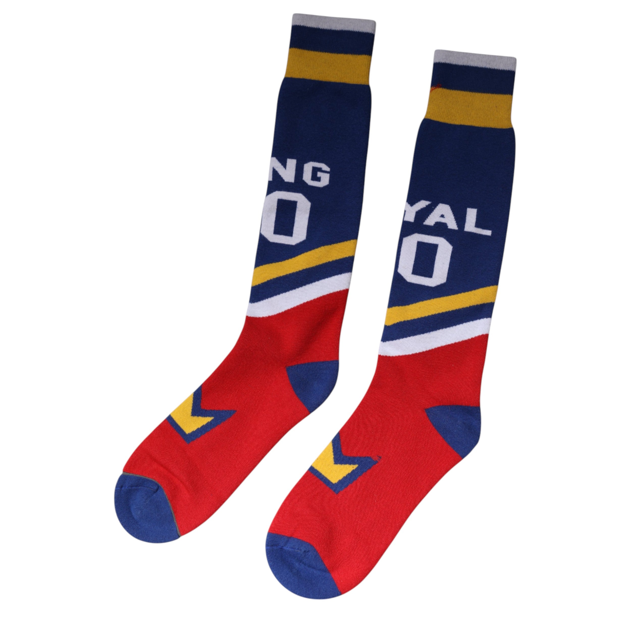 Dolce & Gabbana Multicolor Cotton Stretch Over Calf Socken