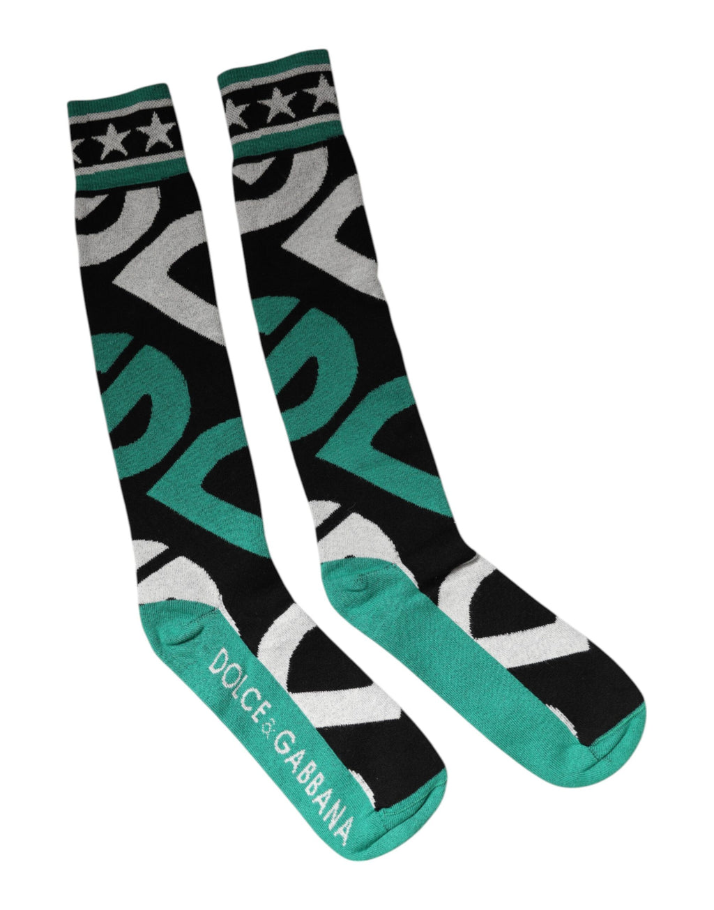 Dolce & Gabbana Multicolor Cotton Stretch Over Calf Socken