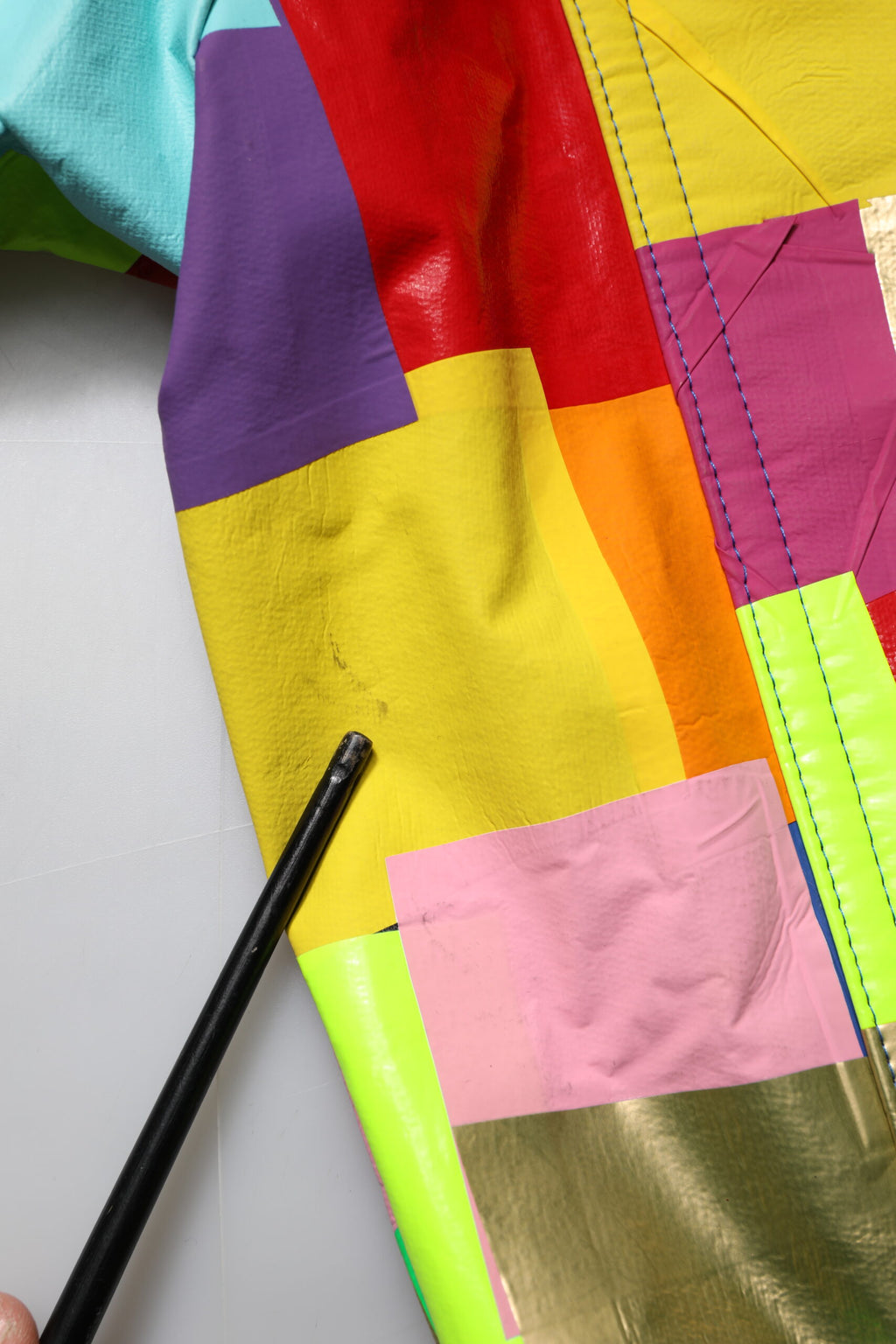 Dolce & Gabbana Multicolor Baumwolle Full Zip Männer Biker Jacke