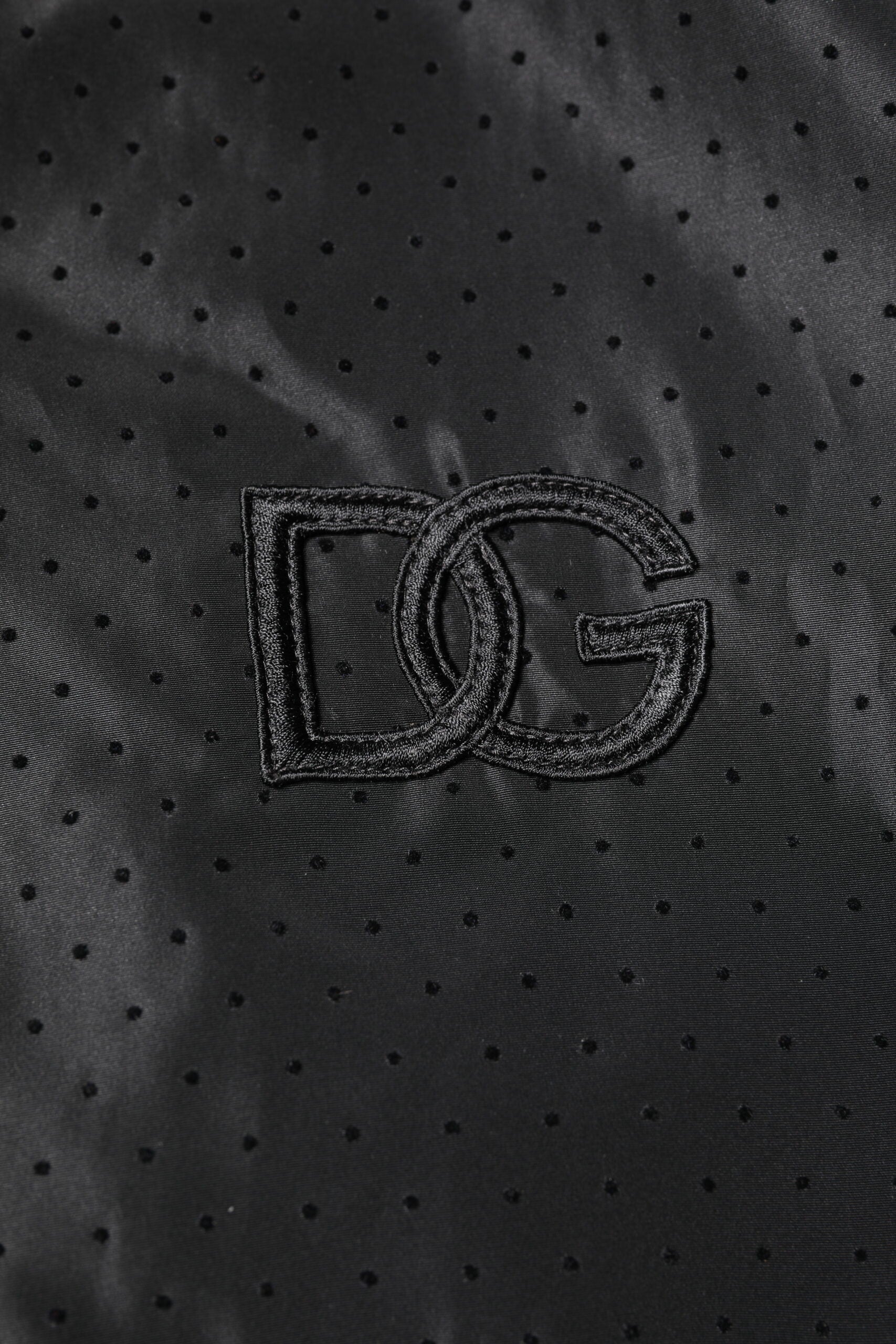 Dolce & Gabbana Schwarze Bomberjacke mit langen Ärmeln und durchgehendem Reißverschluss