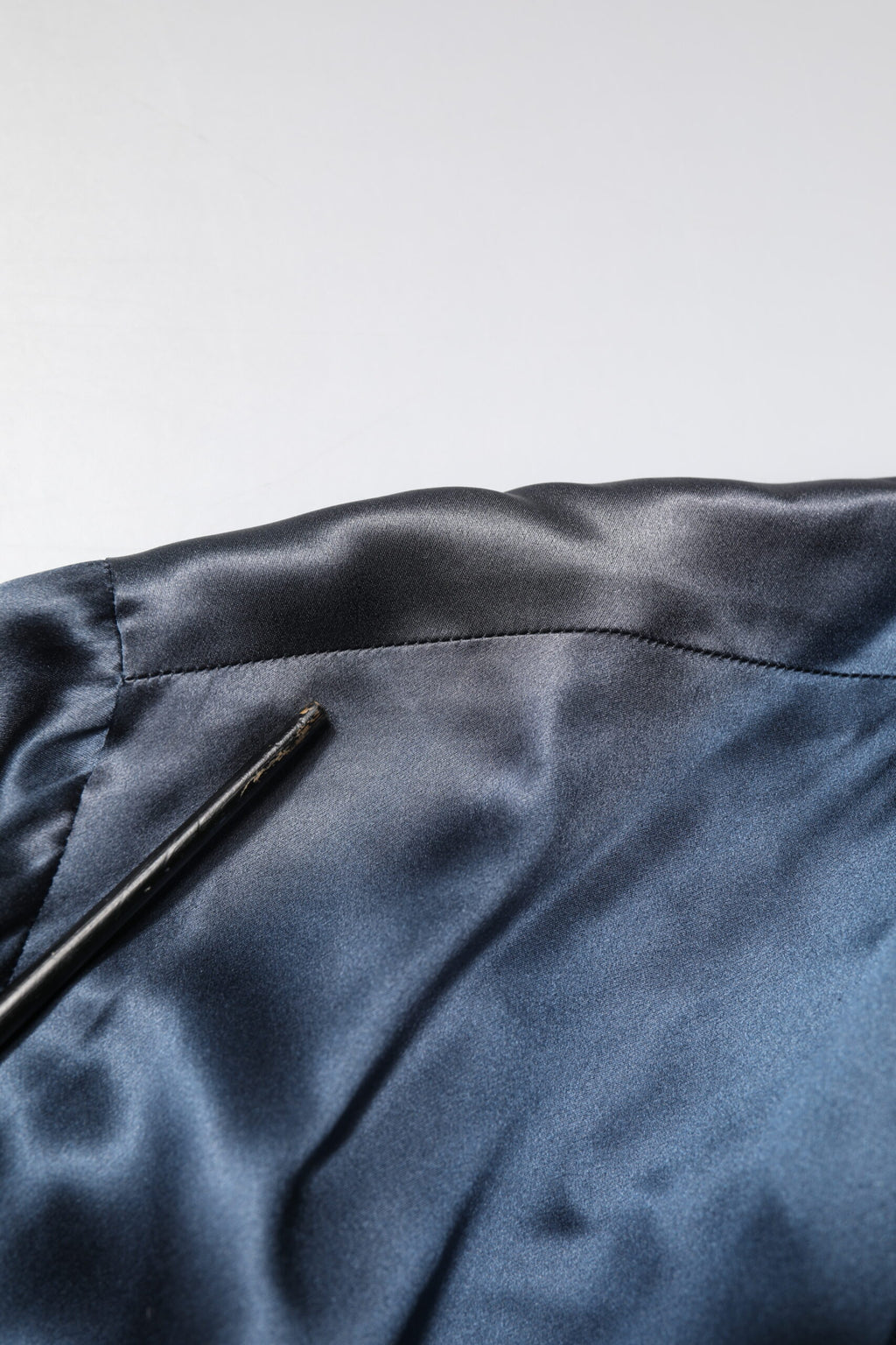 Dolce & Gabbana Blau Solide Seide Männer Wrap Robe Mantel Jacke