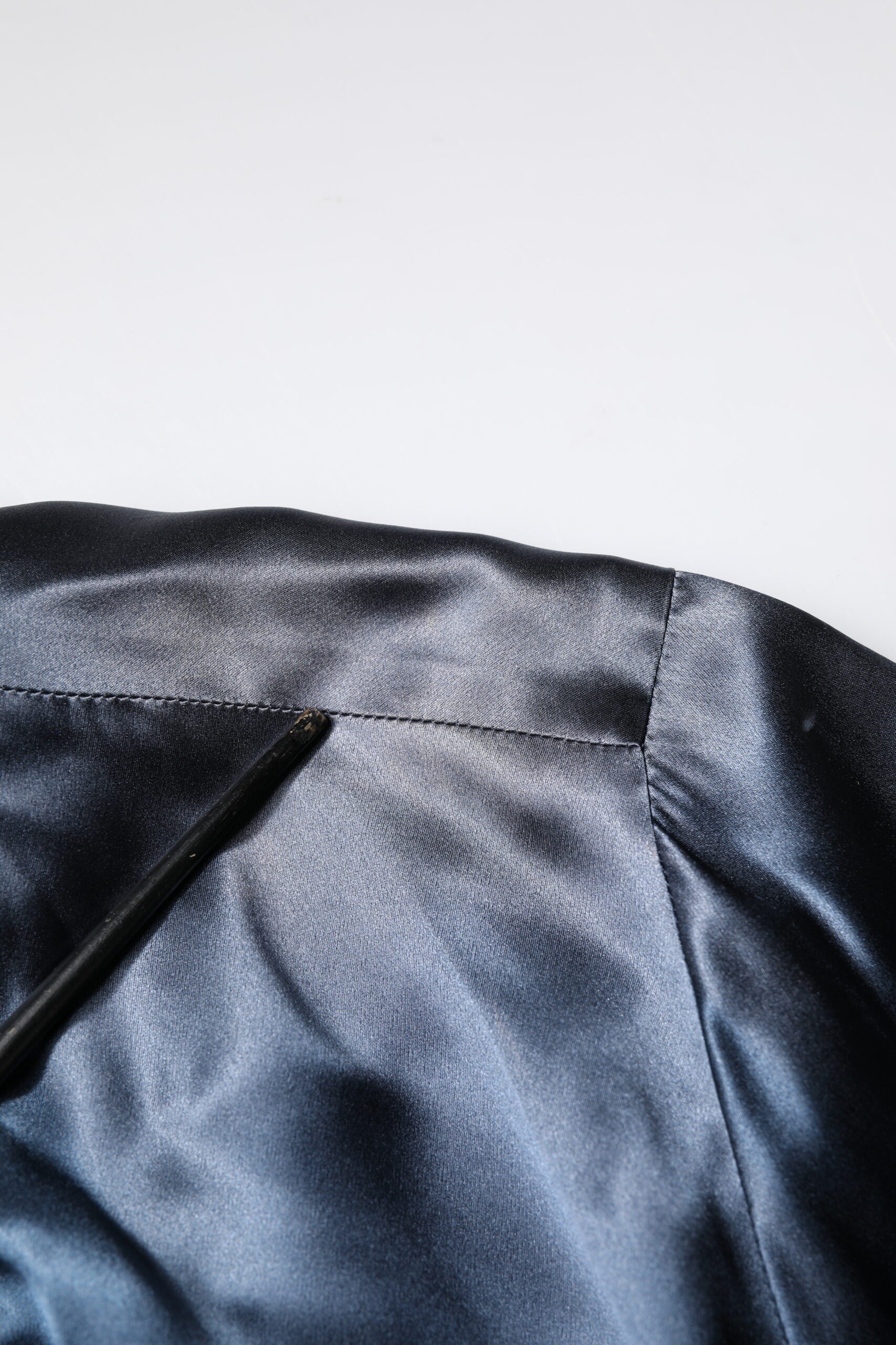 Dolce & Gabbana Blau Solide Seide Männer Wrap Robe Mantel Jacke