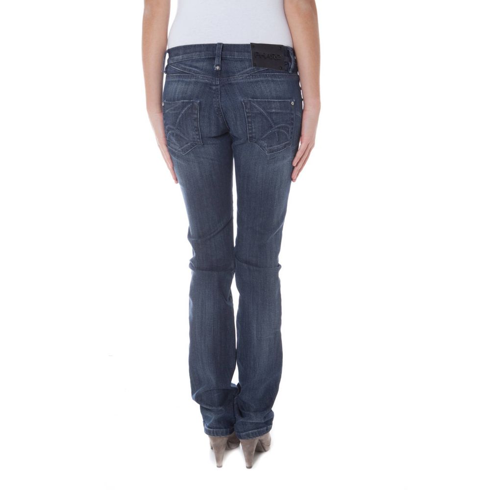 Phard Blaue Baumwolle Damenjeans