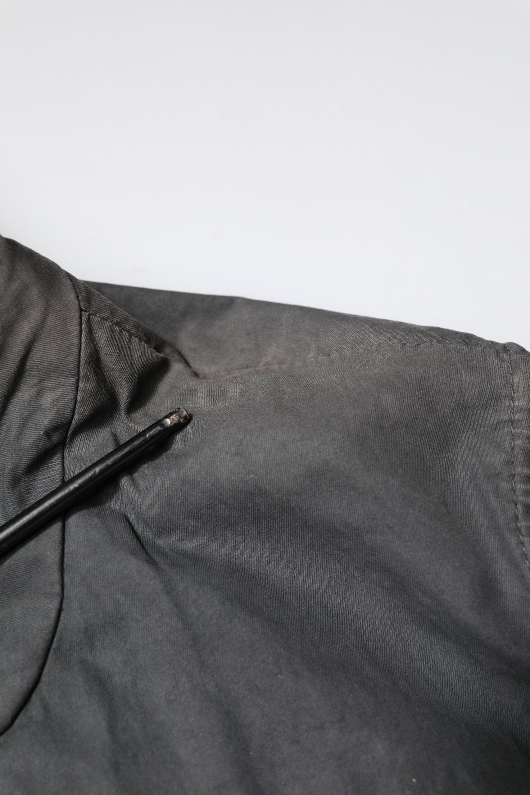 Dolce & Gabbana Schwarze Jacke mit Kragen aus fester Baumwolle