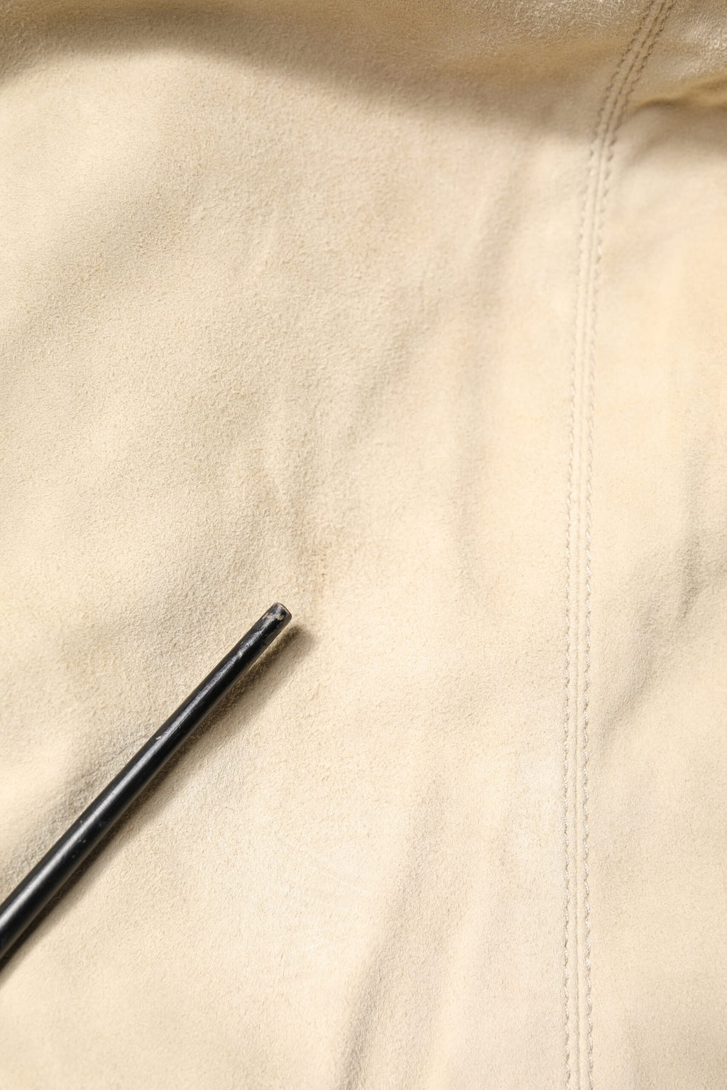 Dolce & Gabbana Beige Lammfell Full Zip Männer Bomberjacke