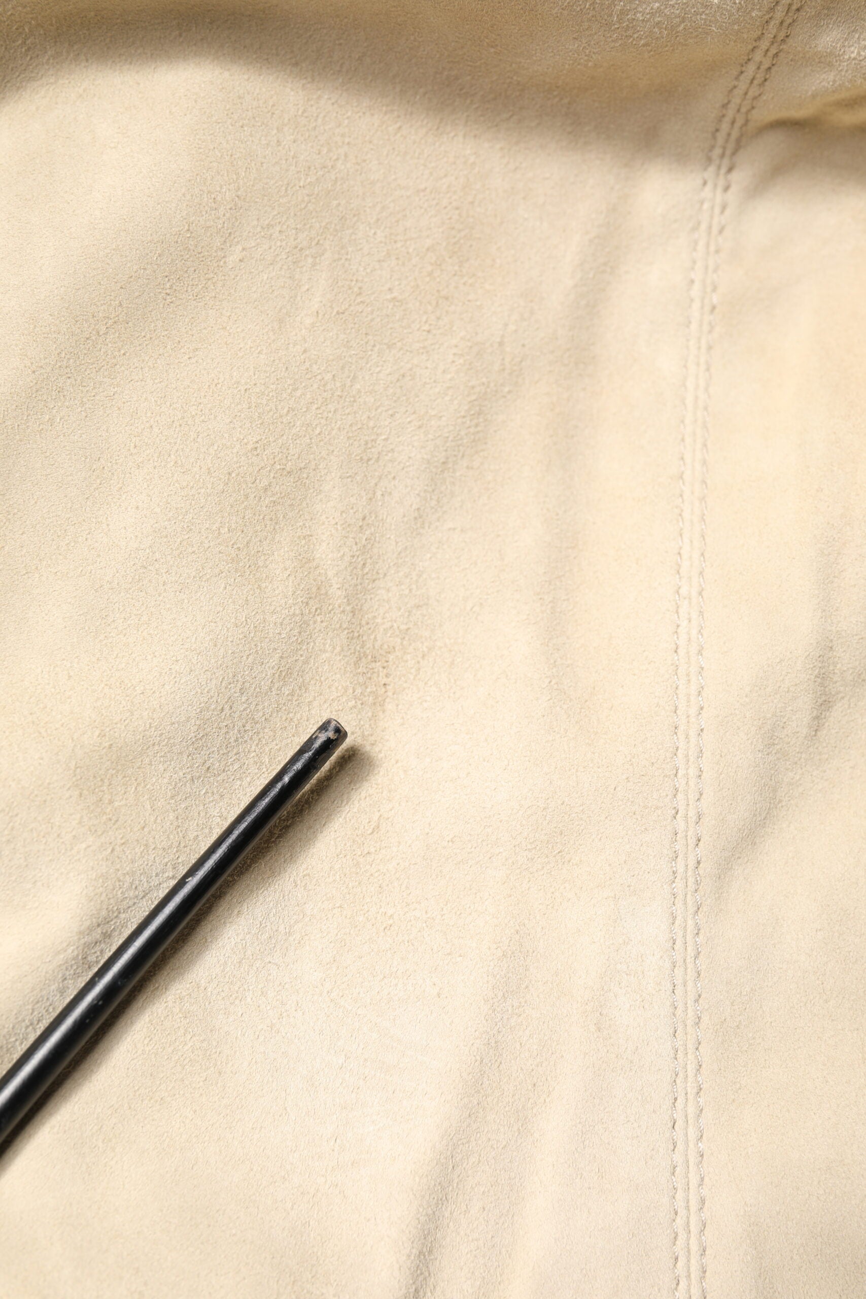 Dolce & Gabbana Beige Lammfell Full Zip Männer Bomberjacke