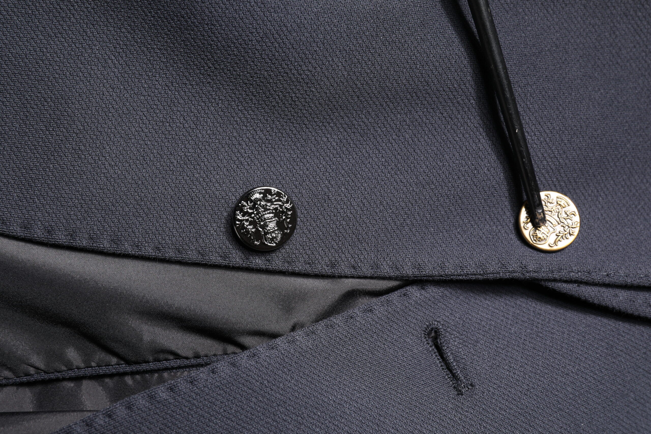 Dolce & Gabbana Dunkelblau Baumwolle Männer Jacke Mantel Anzug Blazer