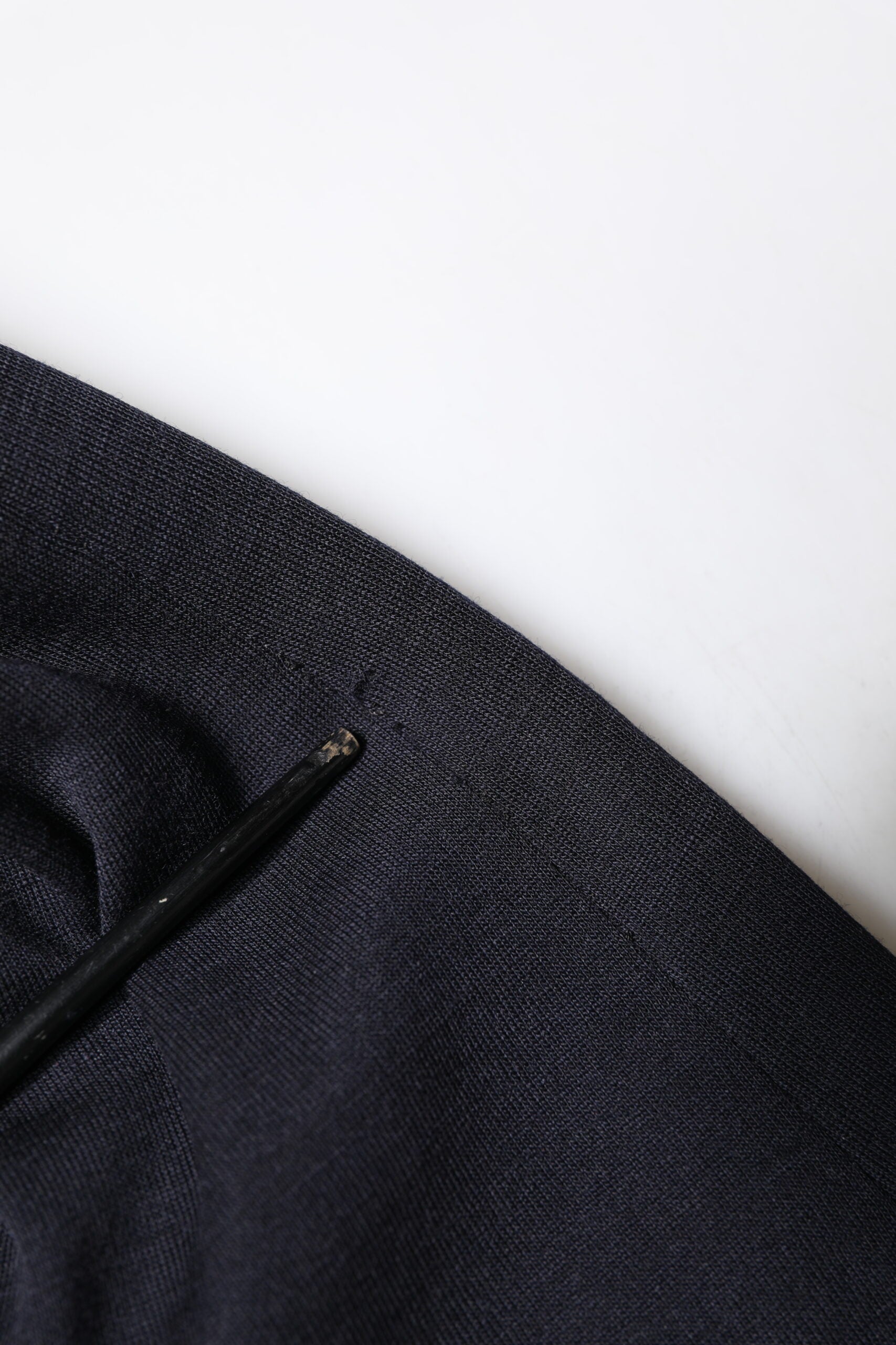 Dolce & Gabbana Schwarzer Wollmantel einreihig Anzug Blazer