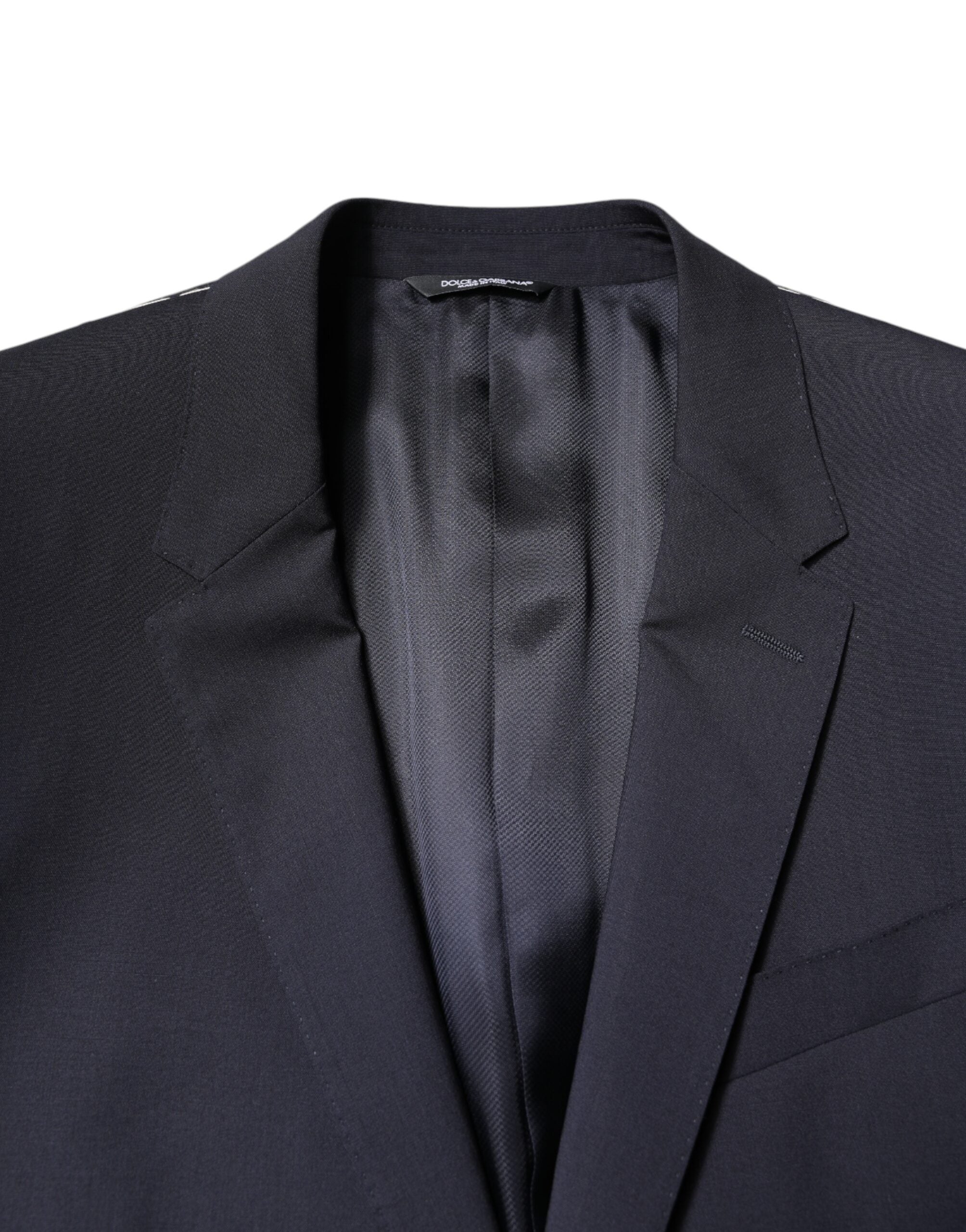 Dolce & Gabbana Schwarzer MARTINI Einreihiger Mantel Blazer