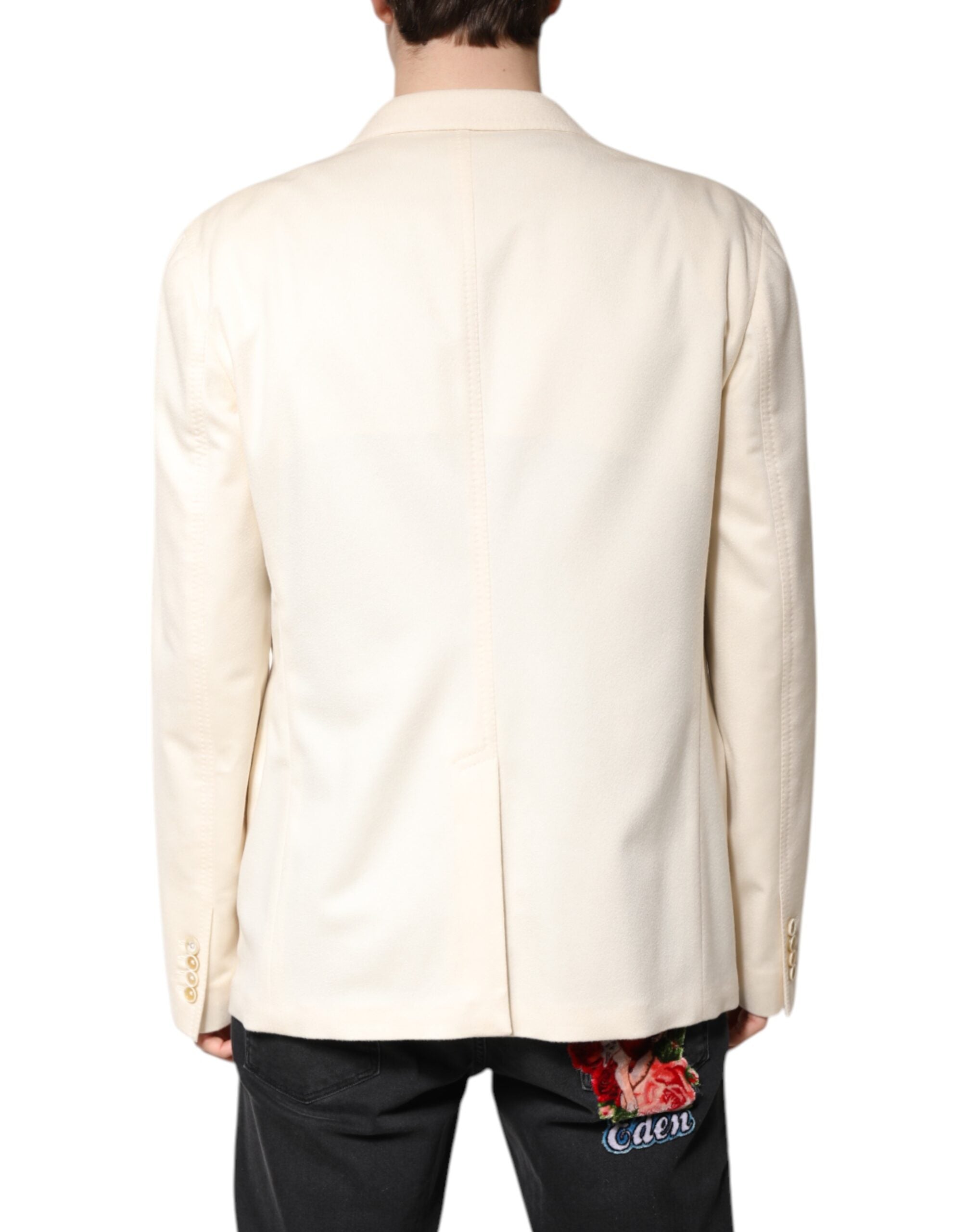 Dolce & Gabbana Beigefarbener Kaschmirmantel Blazer