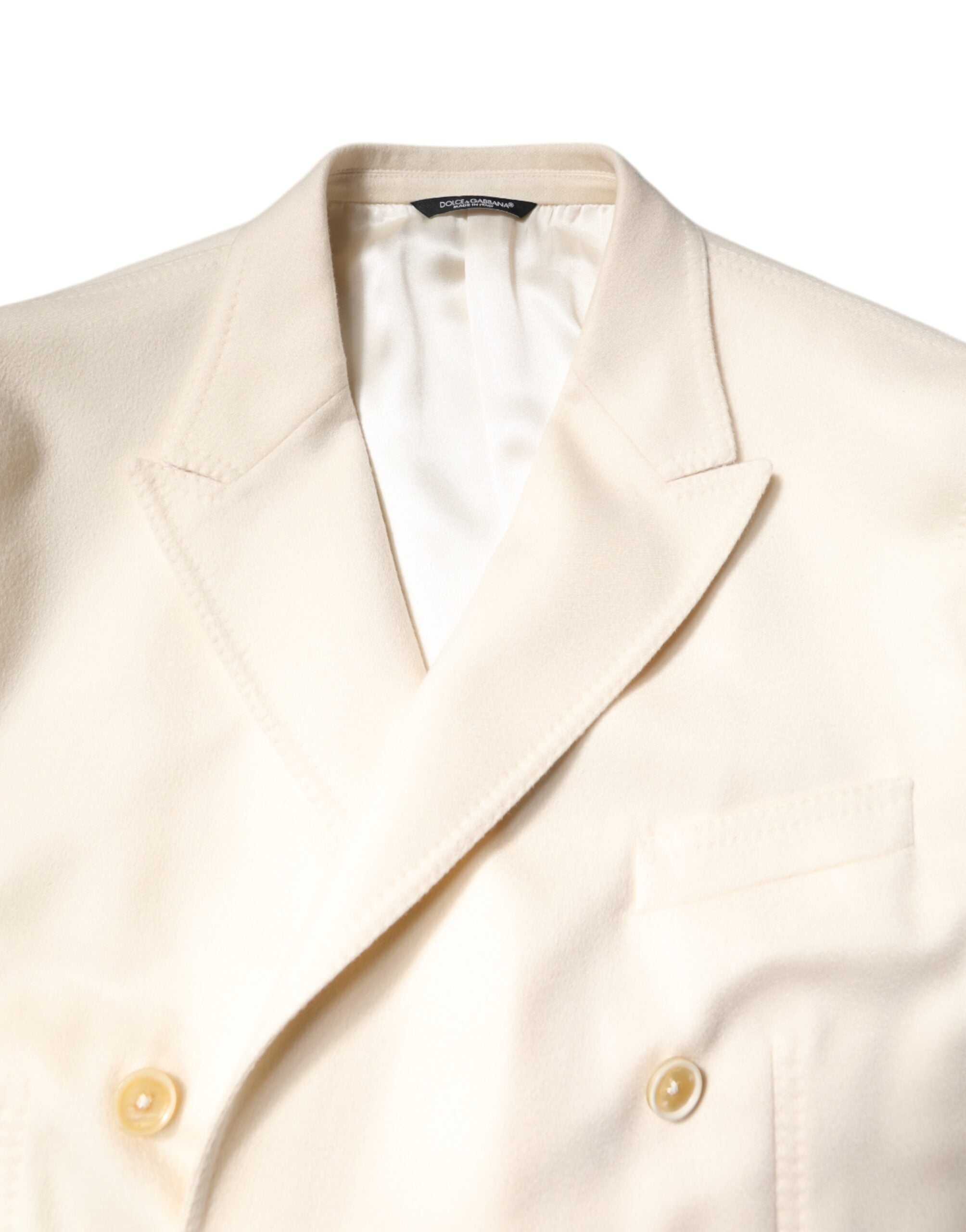 Dolce & Gabbana Beigefarbener Kaschmirmantel Blazer