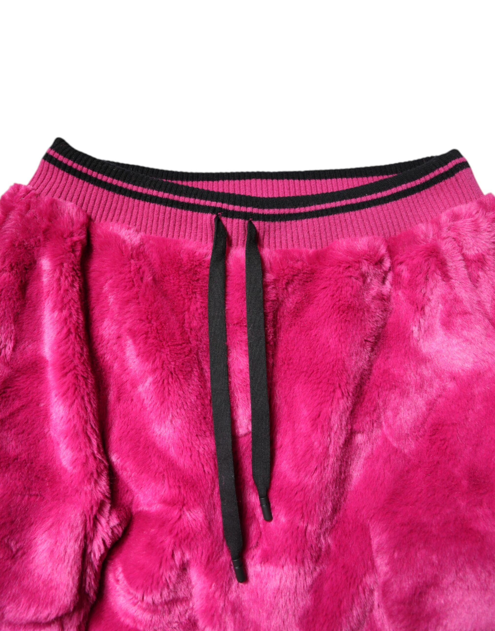 Dolce & Gabbana Rosa Acryl-Cargo-Jogging-Sweatpants-Hose