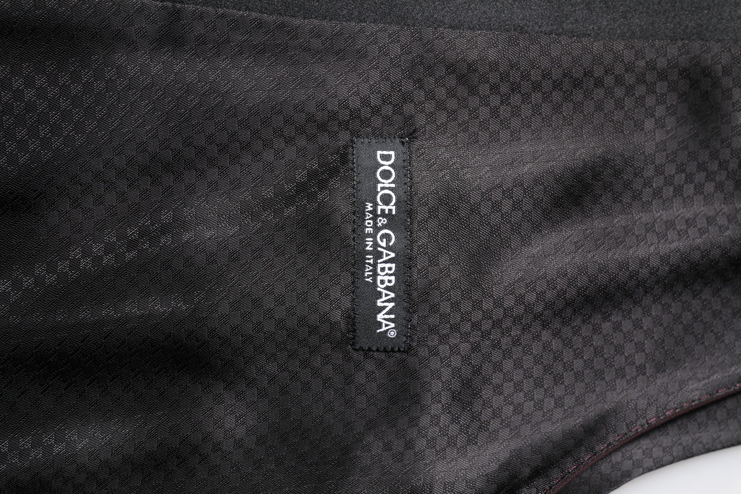 Dolce & Gabbana Kastanienbraune Wollweste Kleid Formelle Weste